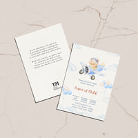 Teddy Bear Airplane card