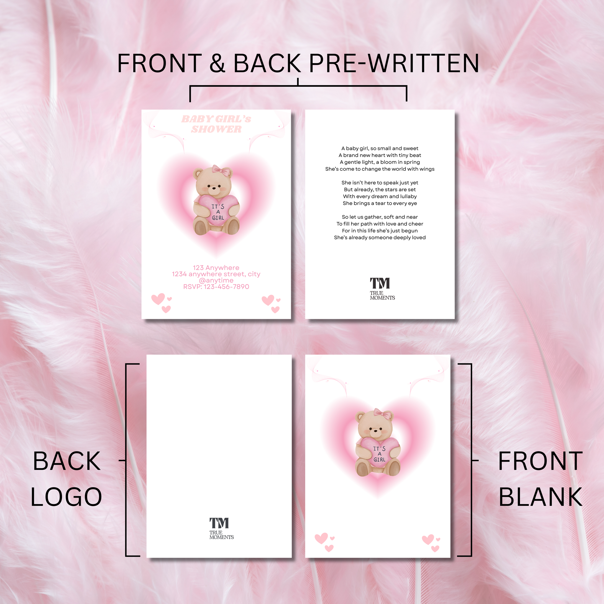 Teddy Pink heart