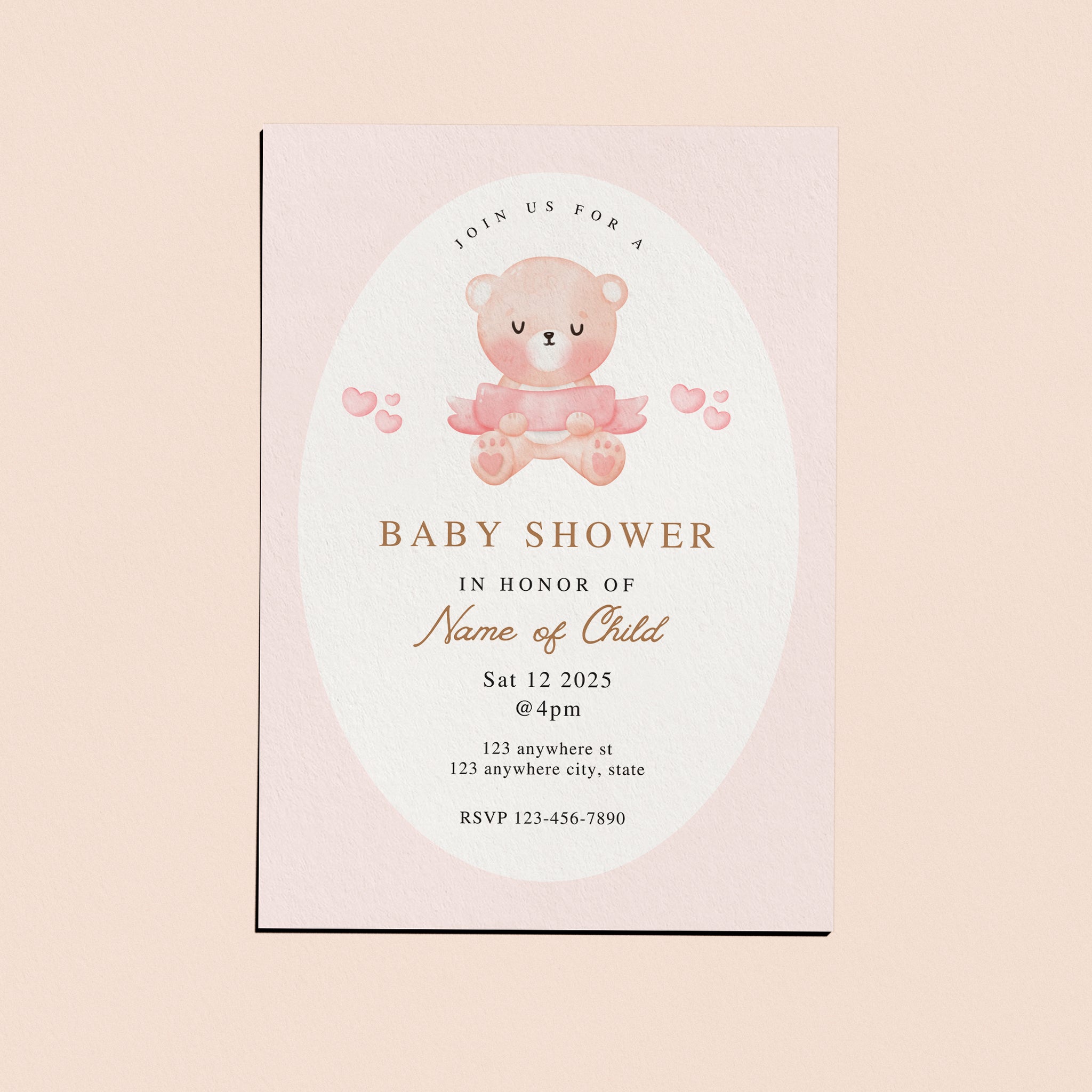 Pink teddy bear