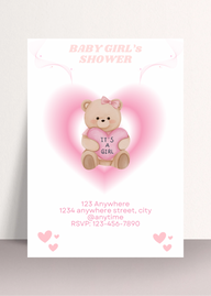 Teddy Pink heart