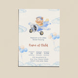 Teddy Bear Airplane card