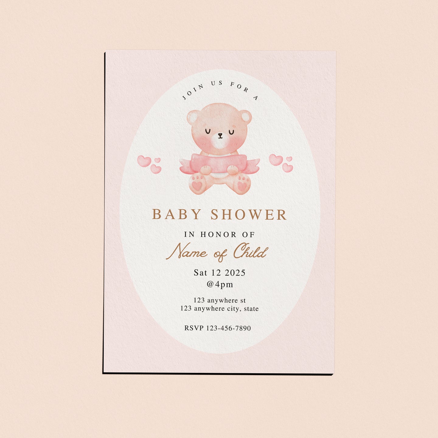 Pink teddy bear