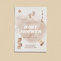 Beige babyshower