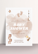 Beige babyshower